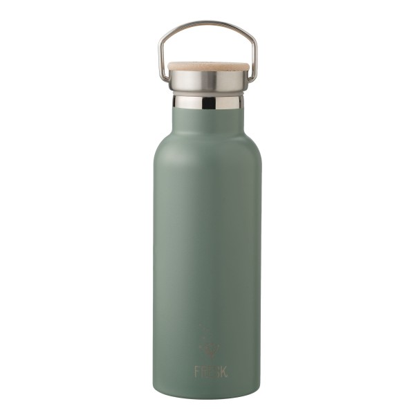 Fresk - Thermosflasche mit 2 Verschlüssen uni "Chinois Green - Reh" 500 ml