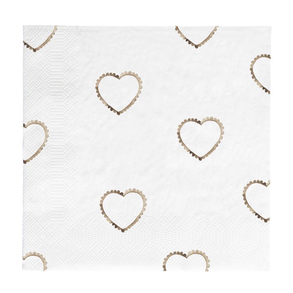 Bastion Collections - Servietten "Hearts allover"