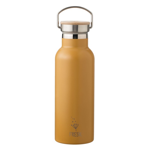 Fresk - Thermosflasche mit 2 Verschlüssen uni "Amber gold - Löwe" 500 ml