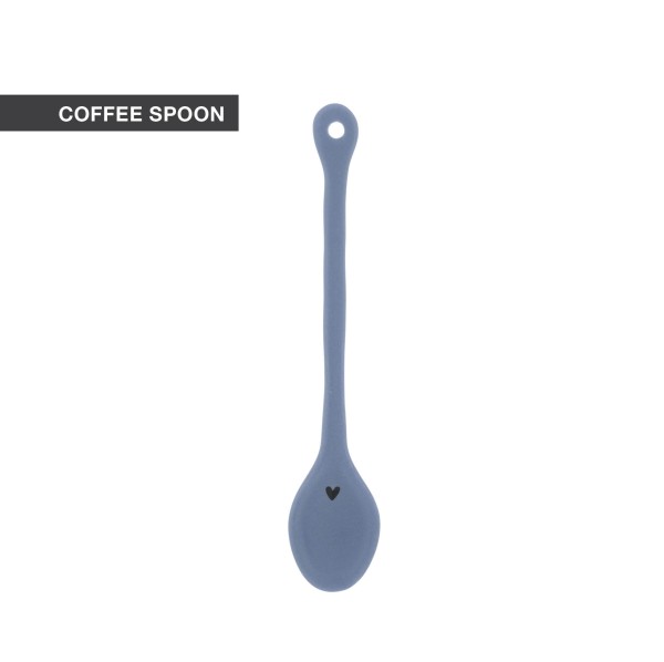 Bastion Collections - Löffel "Heart" - matt - blau