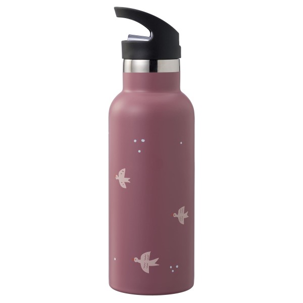 Fresk - Thermosflasche mit 2 Verschlüssen "Vögel" pink - 500 ml