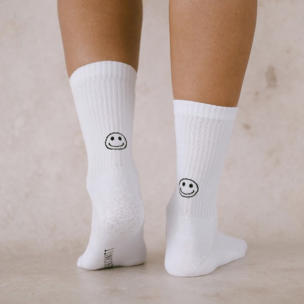 Eulenschnitt - Socken "Smiley" - "schwarz" - verschiedene Größen