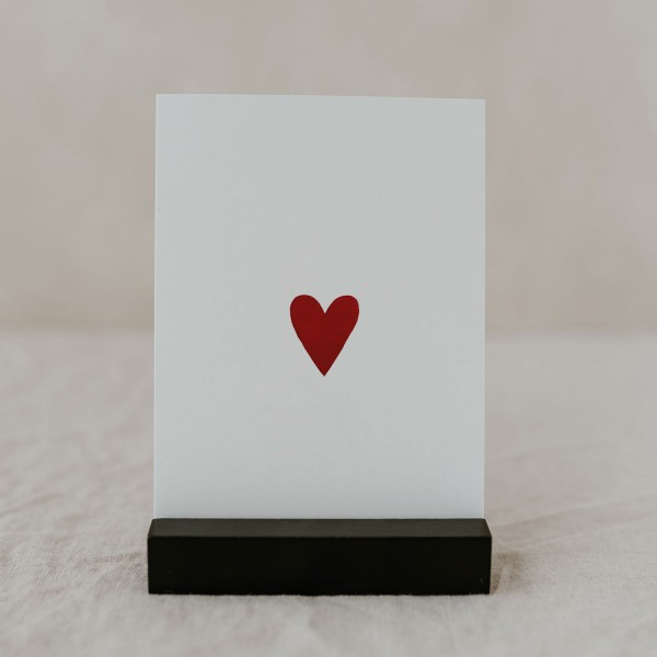 Eulenschnitt - Postkarte "Heart"