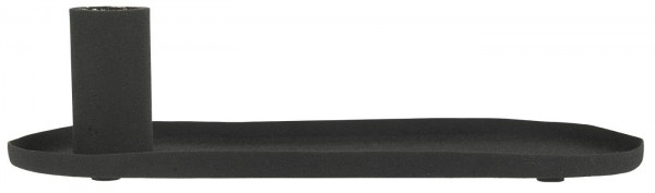 IB Laursen - Kerzenhalter für Stabkerzen oval - schwarz