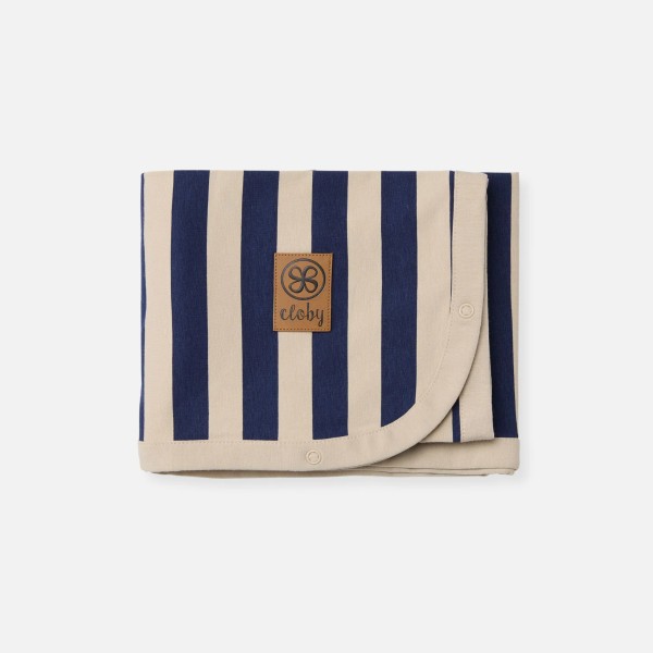 cloby - UV-Sonnenschutz-Tuch "Navy/Sandy Stripe" - 95 x 73 cm