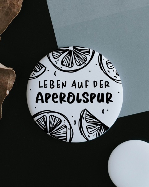 Heldenglück - Magnet groß "Aperolspur"