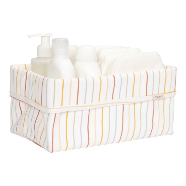 Little Dutch - Wickeltischkörbchen groß "Vintage Sunny Stripes"