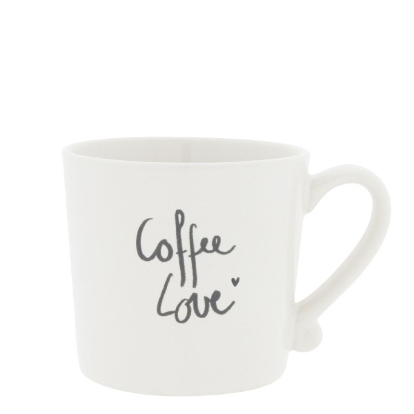 Bastion Collections - Tasse "Coffee Love" - weiß/schwarz