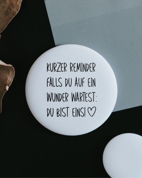 Heldenglück - Magnet groß "Kurzer Reminder"