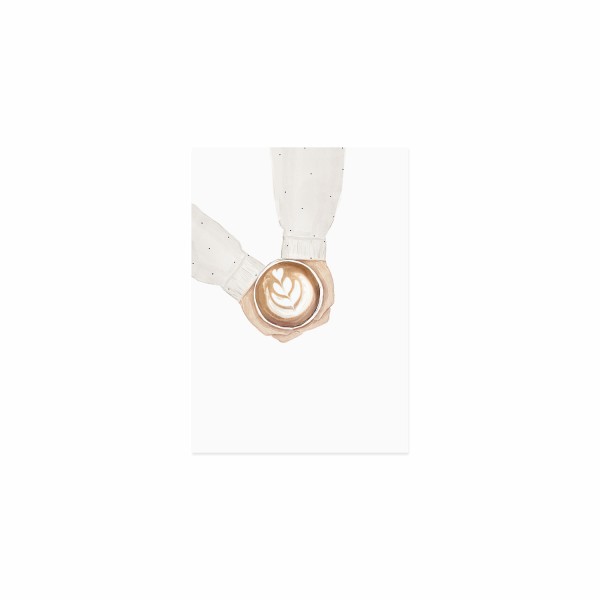Eulenschnitt - Postkarte "coffee"