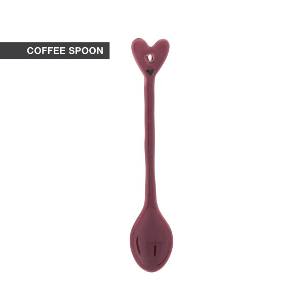 Bastion Collections - Löffel "Heart" - weinrot