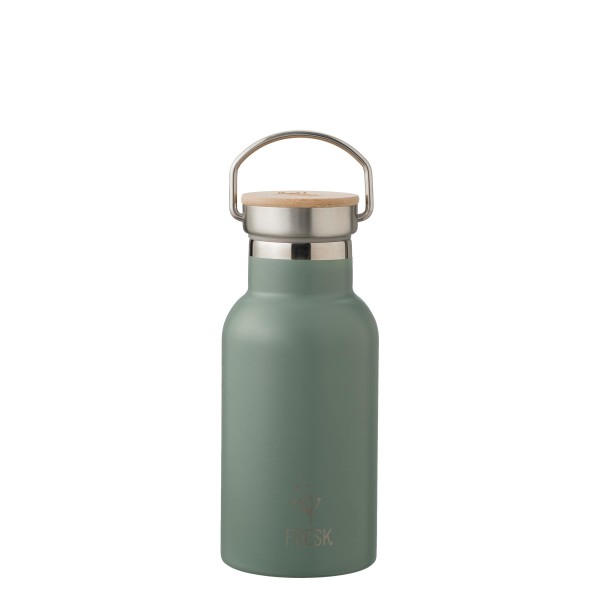 Fresk - Thermosflasche mit 2 Verschlüssen uni "Chinois Green - Reh" 350 ml