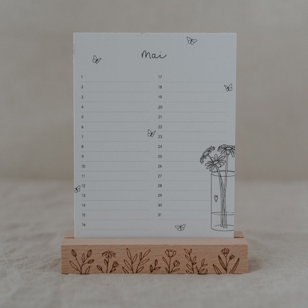 Eulenschnitt - Tischkalender "Geburtstage"