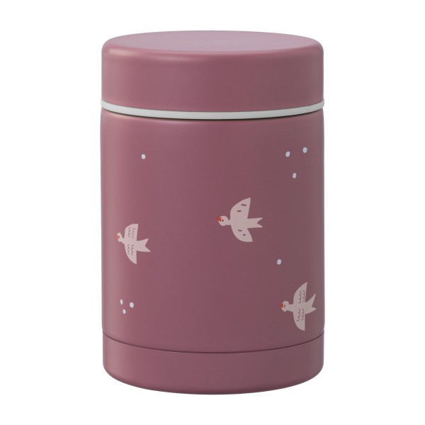 Fresk - Thermobehälter für Warmes und Kaltes "Vögel" pink