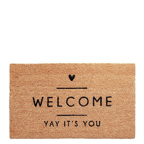 Bastion Collections - Fußmatte "WELCOME - yay it's you"