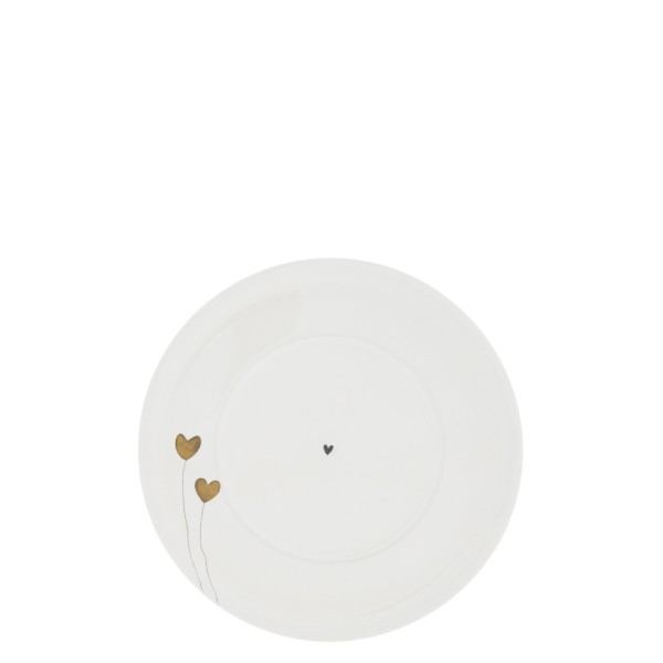 Bastion Collections - Unterteller "Hearts in Bloom"" - weiß/braun