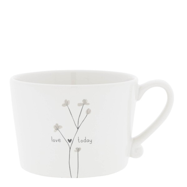 Bastion Collections - Tasse "LOVE TODAY" - weiß/schwarz