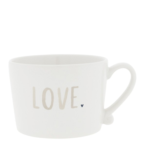 Bastion Collections - Tasse "LOVE" - weiß/beige