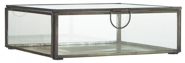 IB Laursen - Glasbox mit Deckel - schwarz - 21,5 cm