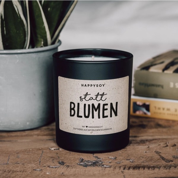 HAPPYSOY - Duftkerze "statt Blumen"
