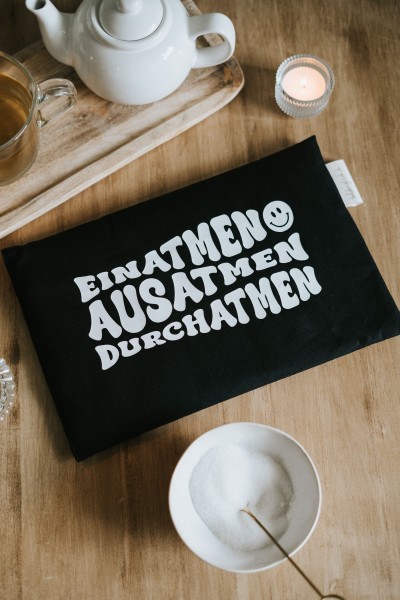 Heldenglück - Körnerkissen "Einatmen - Ausatmen - Durchatmen"