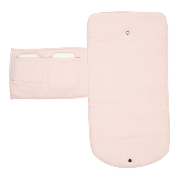 Little Dutch - Wickelunterlage Komfort "Pure Soft Pink" 70 x 36 cm