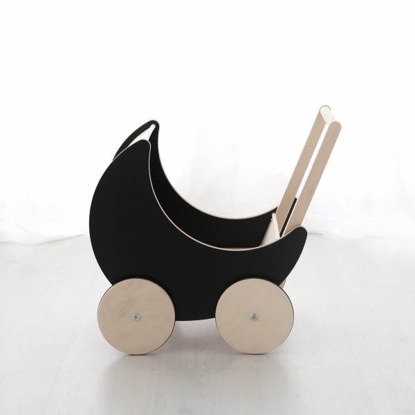 ooh noo - Puppenwagen - Blackboard - schwarz