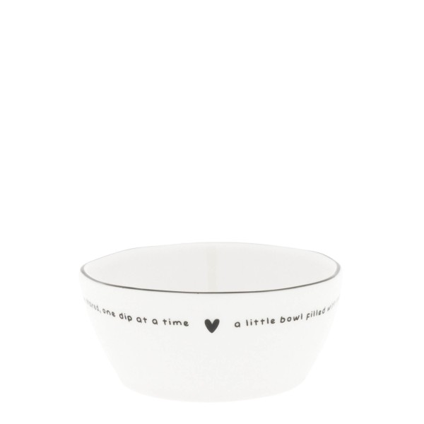 Bastion Collections - Schale klein "a little bowl" - weiß/schwarz/beige - Ø 9,5