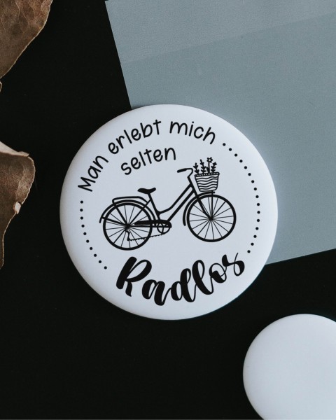 Heldenglück - Magnet groß "Selten Radlos"