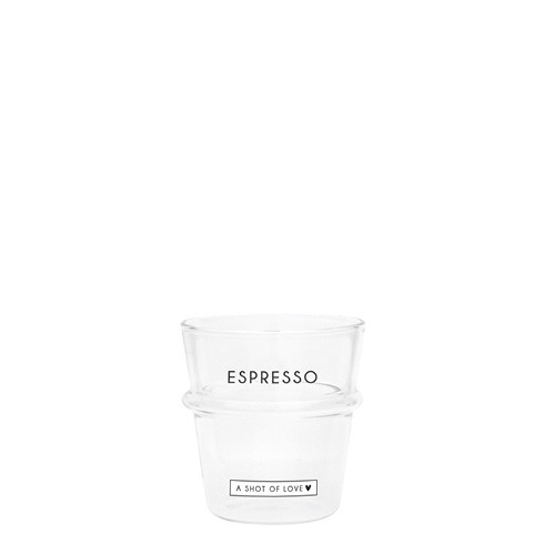 Bastion Collections - Espresso Glas "ESPRESSO - a shot of love"
