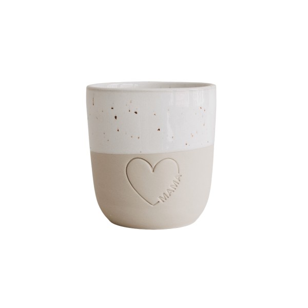 Eulenschnitt - Steingut-Becher "Mama" - LIMITED EDITION