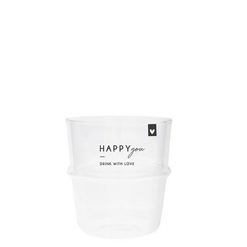 Bastion Collections - Wasserglas "HAPPY you"