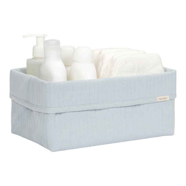 Little Dutch - Wickeltischkörbchen groß "Pure Soft Blue"