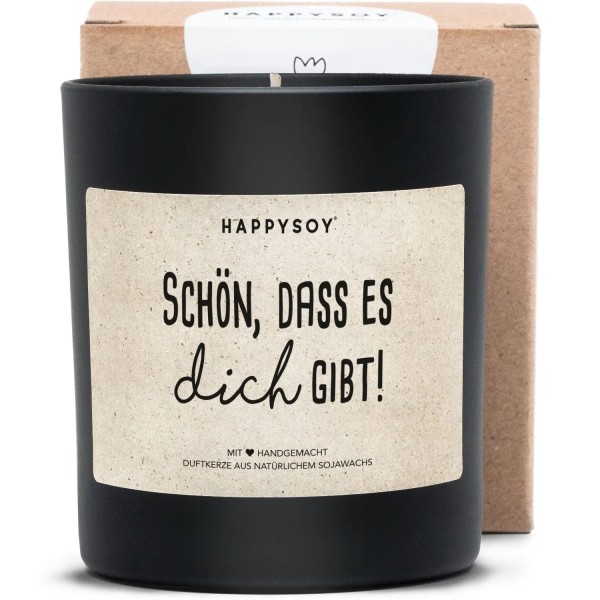 HAPPYSOY - Duftkerze "Schön, dass es dich gibt"