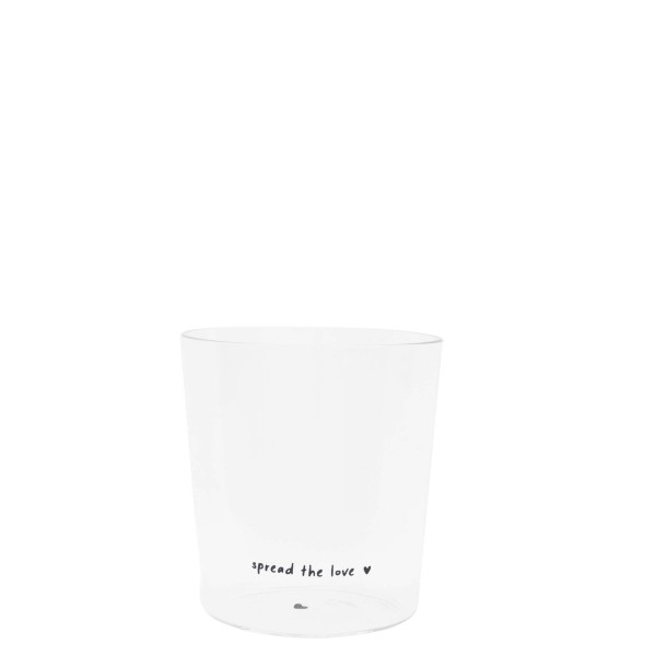Bastion Collections - Trinkglas "spread the love" - mittel