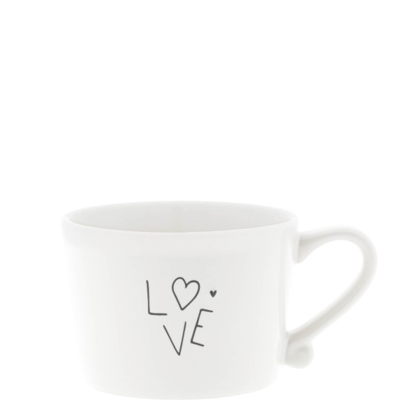 Bastion Collections - Tasse klein "LOVE" - weiß/schwarz