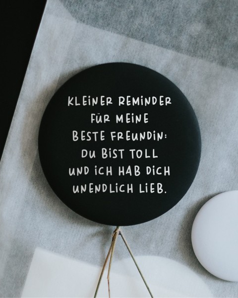 Heldenglück - Magnet groß "Beste Freundin"