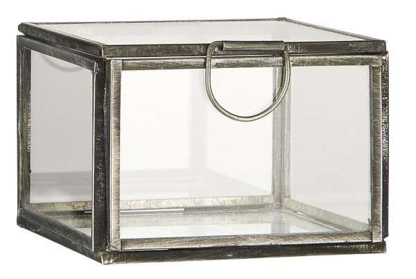 IB Laursen - Glasbox mit Deckel - schwarz - 9,5 cm