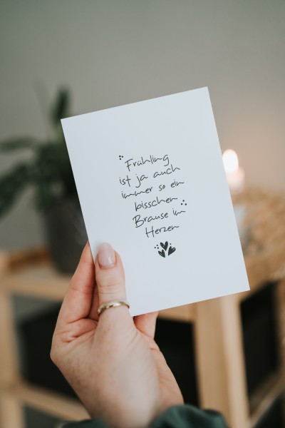 Heldenglück - Postkarte "Frühling"