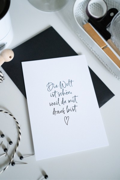 Heldenglück - Postkarte "Die Welt" 
