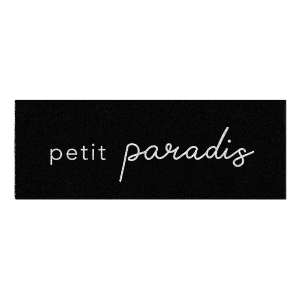 Eulenschnitt - Outdoor Fußmatte "Petit Paradis" schwarz/ weiß