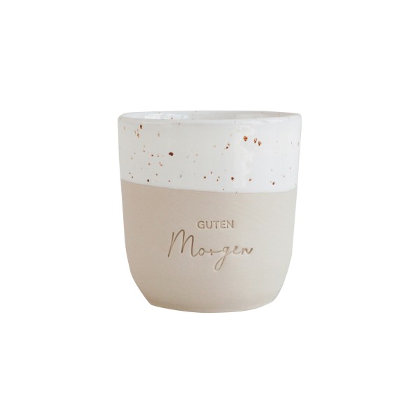Eulenschnitt - Steingut-Becher "Guten Morgen " - LIMITED EDITION