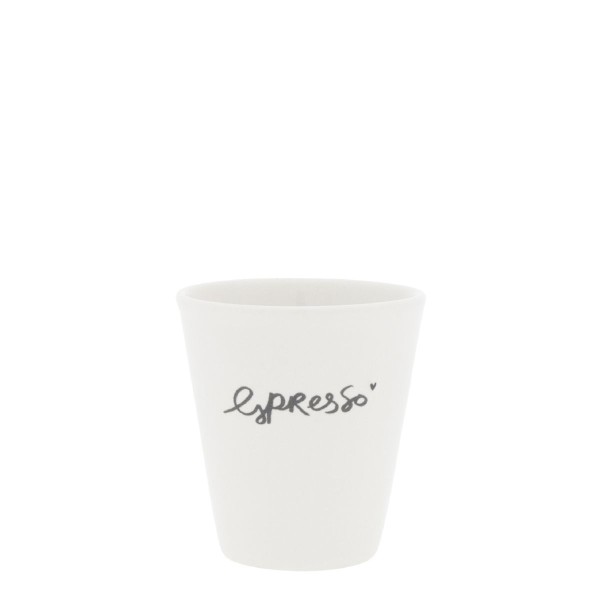 Bastion Collections - Espresso Becher "ESPRESSO" - weiß/schwarz