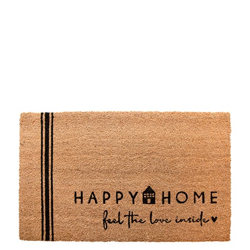 Bastion Collections - Fußmatte "Happy Home - feel the love inside"