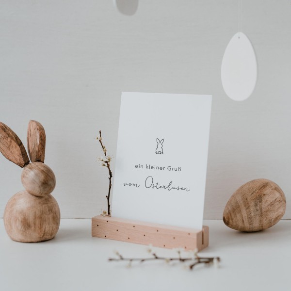 Eulenschnitt - Postkarte "Frohe Ostern"