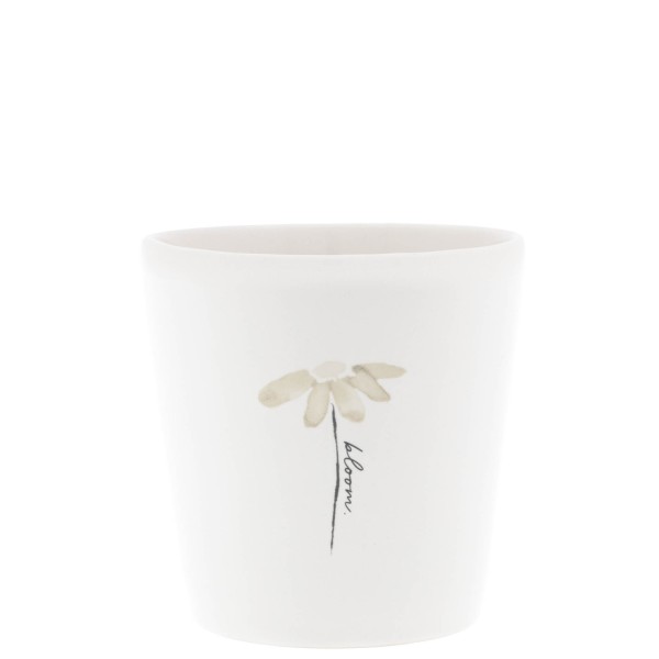 Bastion Collections - Becher groß "bloom" - weiß/beige/schwarz