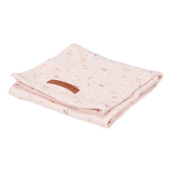 Little Dutch - Swaddle Tuch "Little Pink Flowers" 120 x 120 cm