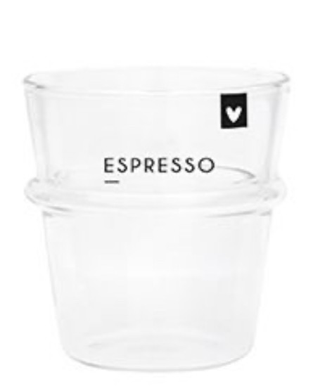 Bastion Collections - Espresso Glas &quot;ESPRESSO_Heart&quot;