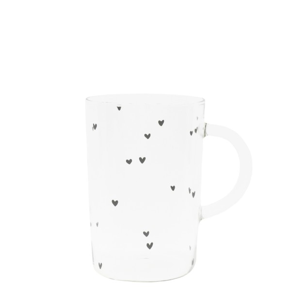 Bastion Collections - Teeglas "Hearts all over" - groß