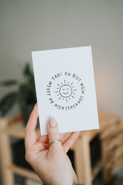 Heldenglück - Postkarte "Sonnenschein"